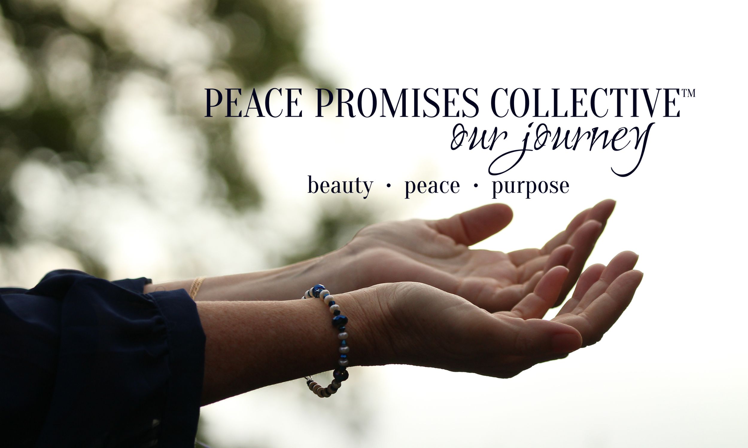 hands in surrender with peace promises collective logo